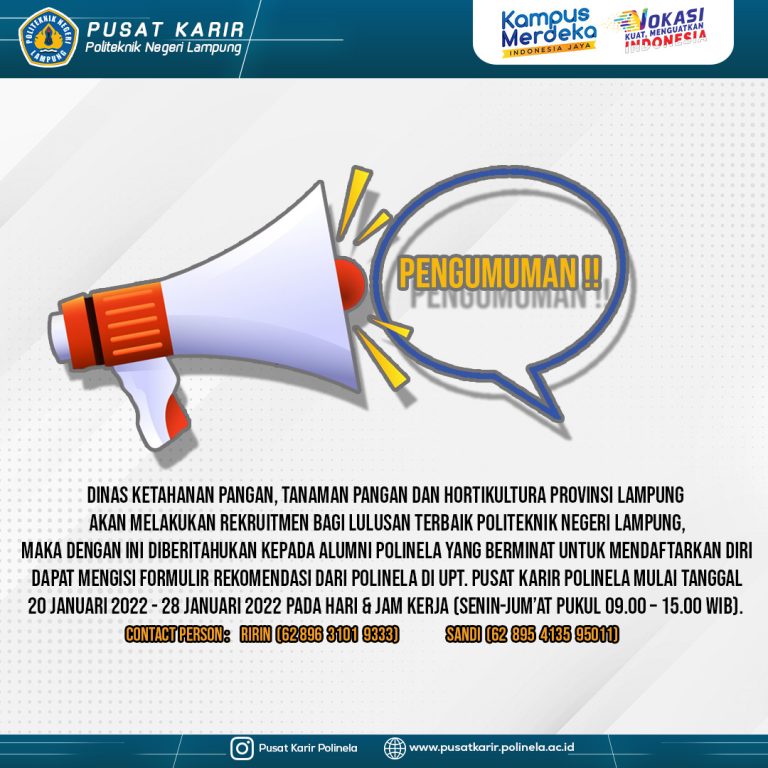 REKRUITMEN DINAS KETAHANAN PANGAN TANAMAN PANGAN REVISI