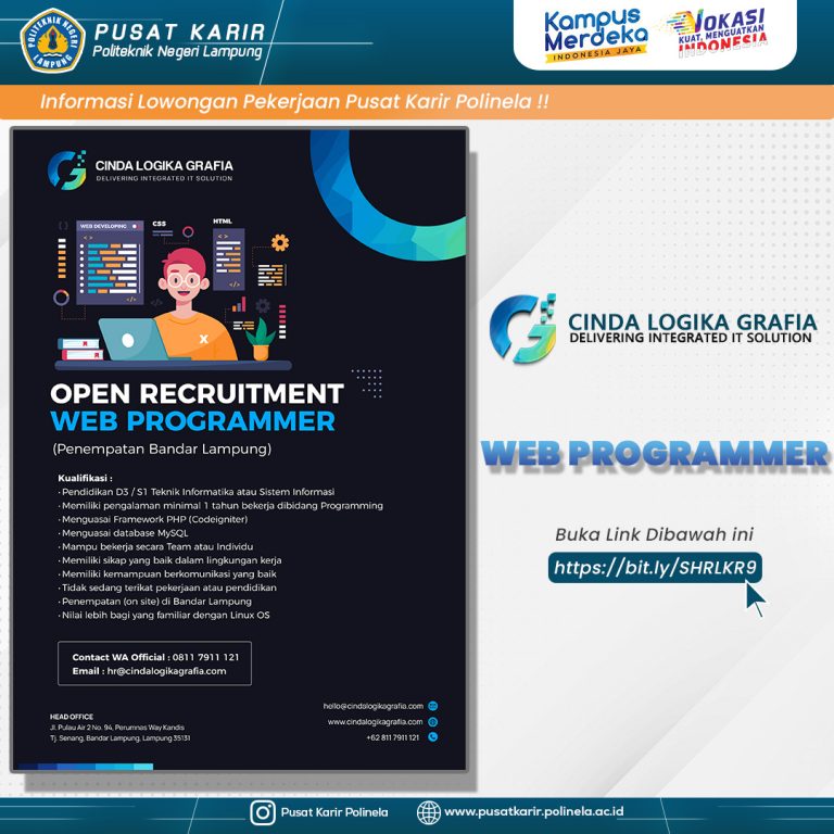 LOKER CINDA LOGIKA GRAFIA 21 Maret 2022
