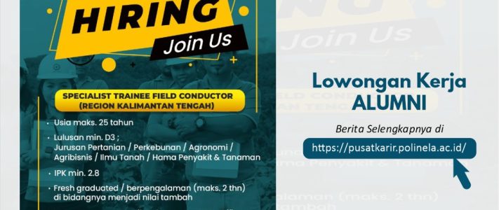 Lowongan Kerja Posisi Specialist Trainee Field Conductor Wilmar Group